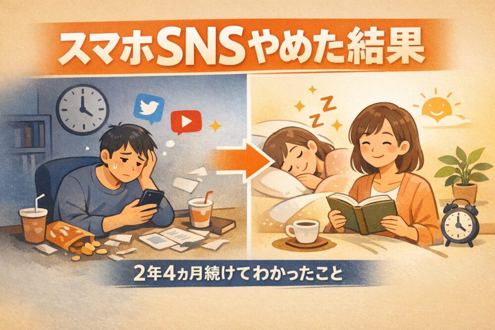 スマホでSNSをやめた結果