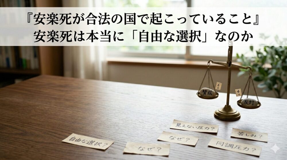 安楽死が合法の国で起こっていること